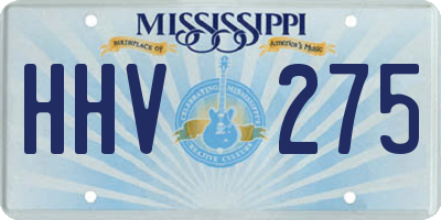 MS license plate HHV275