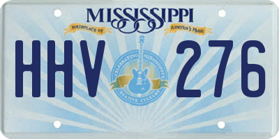 MS license plate HHV276