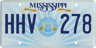 MS license plate HHV278