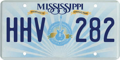 MS license plate HHV282