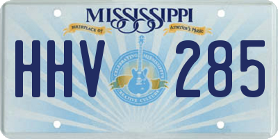 MS license plate HHV285