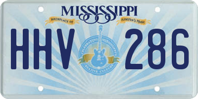 MS license plate HHV286