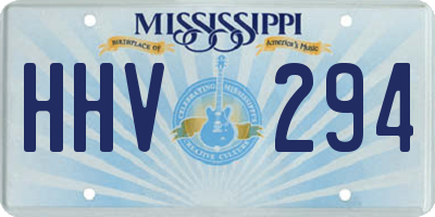 MS license plate HHV294
