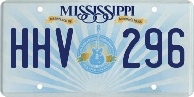 MS license plate HHV296