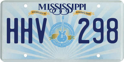MS license plate HHV298
