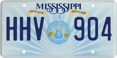 MS license plate HHV904