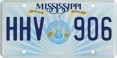 MS license plate HHV906