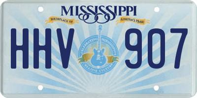 MS license plate HHV907
