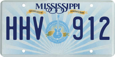 MS license plate HHV912