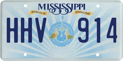 MS license plate HHV914