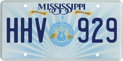 MS license plate HHV929