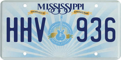 MS license plate HHV936