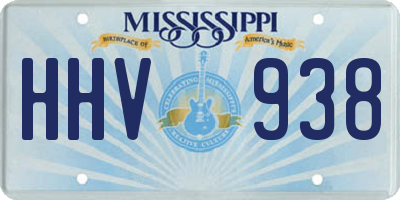 MS license plate HHV938