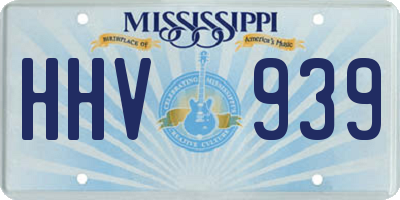 MS license plate HHV939