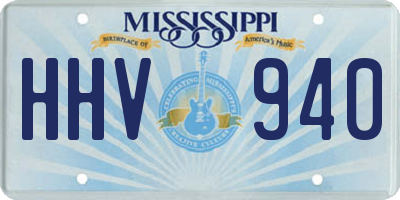 MS license plate HHV940