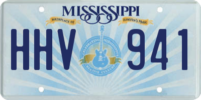 MS license plate HHV941