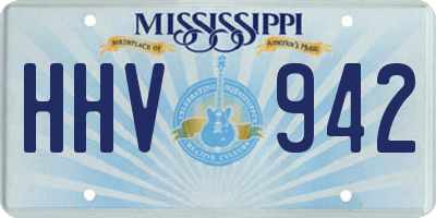 MS license plate HHV942