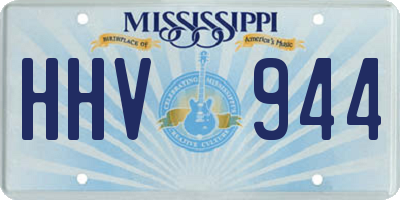 MS license plate HHV944