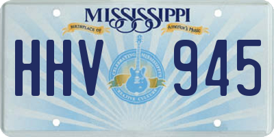 MS license plate HHV945