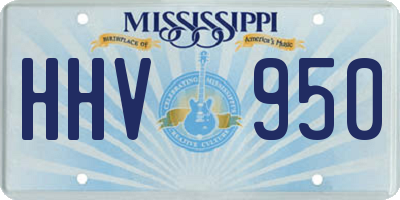 MS license plate HHV950