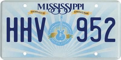 MS license plate HHV952