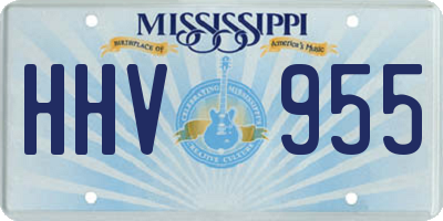 MS license plate HHV955