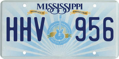 MS license plate HHV956