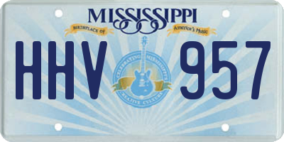 MS license plate HHV957