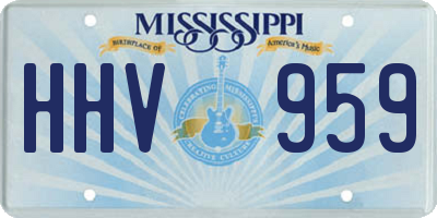 MS license plate HHV959