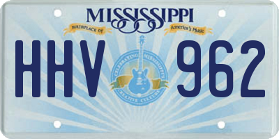 MS license plate HHV962