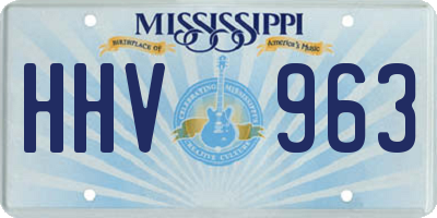 MS license plate HHV963