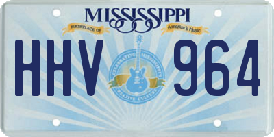 MS license plate HHV964