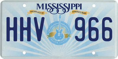 MS license plate HHV966
