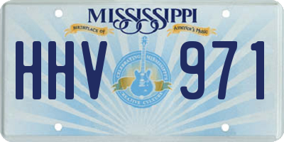 MS license plate HHV971