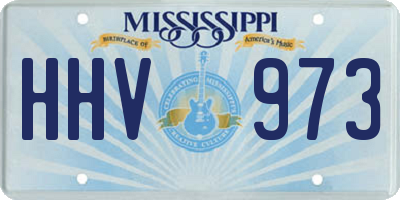 MS license plate HHV973