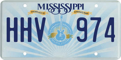 MS license plate HHV974