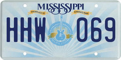 MS license plate HHW069