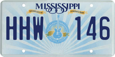 MS license plate HHW146