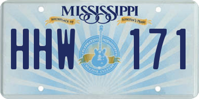 MS license plate HHW171