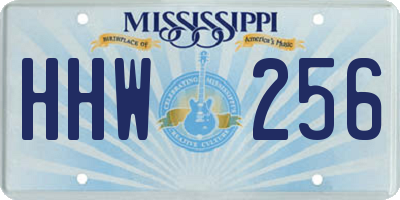 MS license plate HHW256