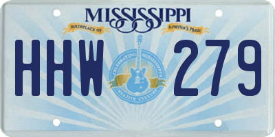 MS license plate HHW279