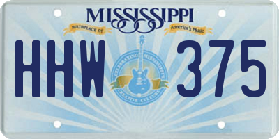 MS license plate HHW375