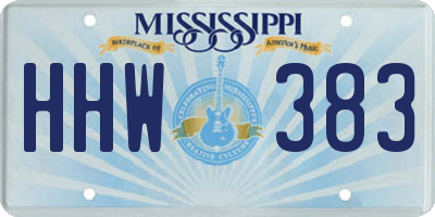 MS license plate HHW383