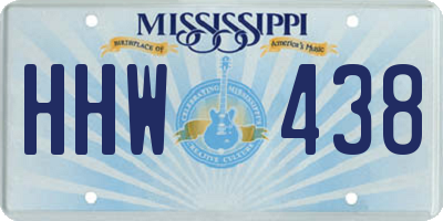 MS license plate HHW438