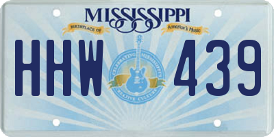 MS license plate HHW439