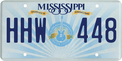 MS license plate HHW448