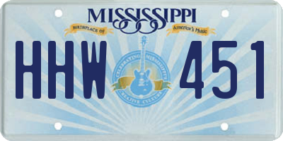MS license plate HHW451