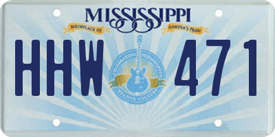 MS license plate HHW471