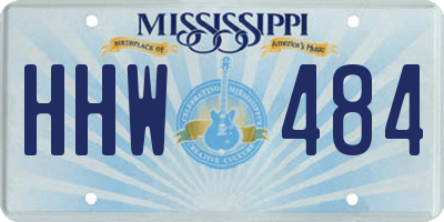 MS license plate HHW484