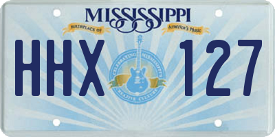 MS license plate HHX127